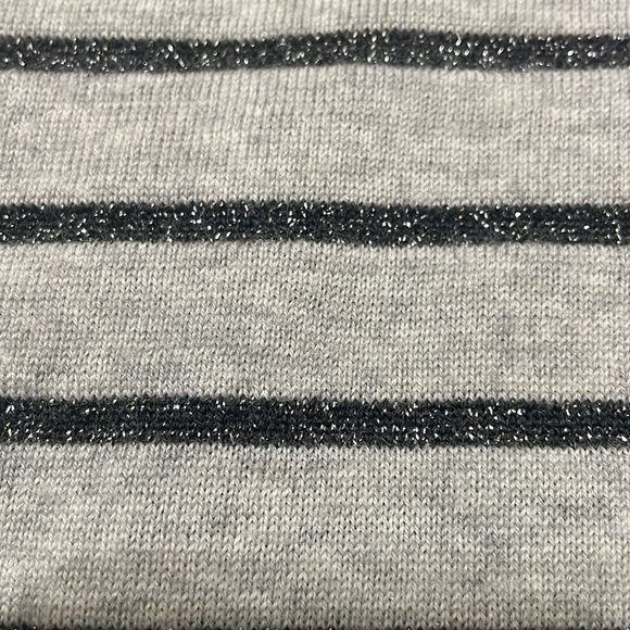 J Crew gray black stripe sweater - Picture 3 of 6